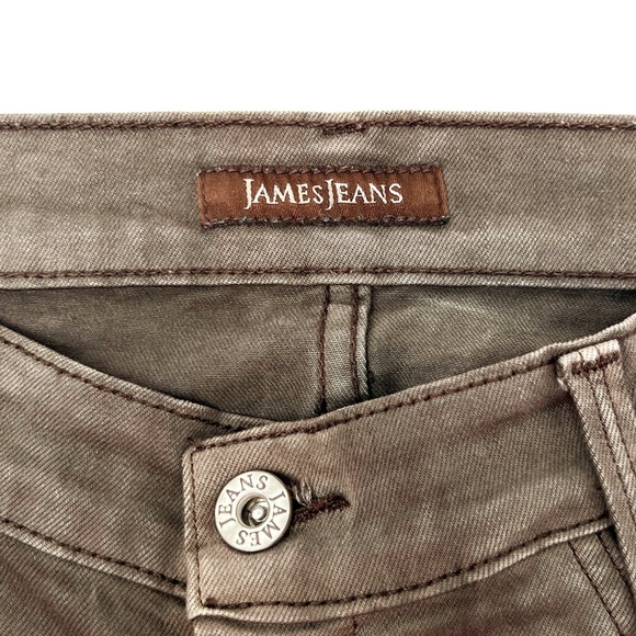 James Jeans Emilia Skinny Jeans Size 27/6 Dorado Gray Biker Moto - Picture 4 of 7